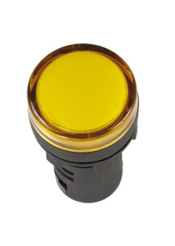 Лампа сигнальная/ Лампа сигнальная AD16DS LED матрица d16мм желтая 230В AC