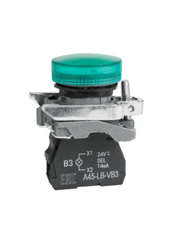 Лампа сигнальная OptiSignal D22 C4-L-B3 зеленая металл 24VAC/DC XB4BVB3