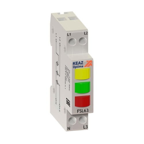 Индикатор фаз световой/ Индикатор фаз световой OptiDin FSL63-230A-УХЛ3
