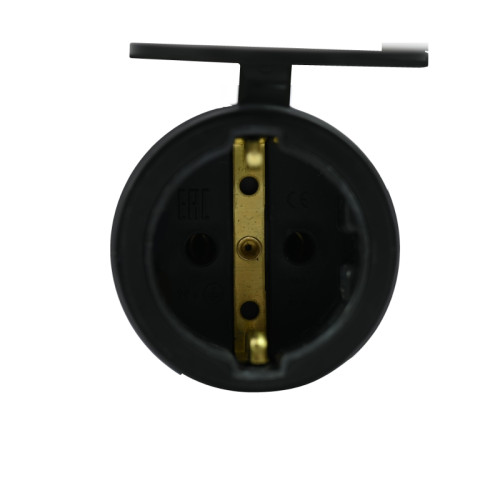 Розетка/ Розетка 2К+З кабельная каучуковая 16А/250В IP44 Черная MultiSet Розетка/ Розетка 2К+З кабельная каучуковая 16А/250В IP44 Черная MultiSet