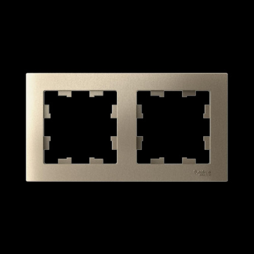Рамка двухпостовая/ Рамка двухпостовая ATLASDESIGN универсальная шампань Рамка двухпостовая/ Рамка двухпостовая ATLASDESIGN универсальная шампань