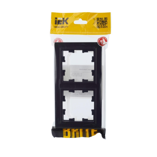 Рамка/ BRITE Рамка 2 поста IP44 РУ-2-БрЧ-44 черный Рамка/ BRITE Рамка 2 поста IP44 РУ-2-БрЧ-44 черный