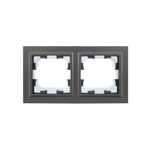 Рамка/ BRITE Рамка 2 поста IP44 РУ-2-БрС-44 сталь