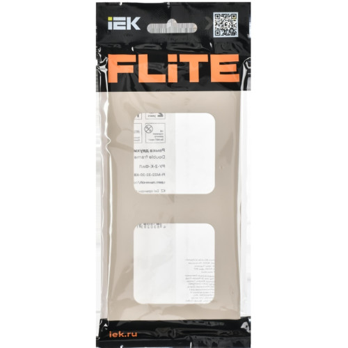 Рамка/ FLITE CLASSIC Рамка 2-местная РУ-2-К-ФлЛ льняной