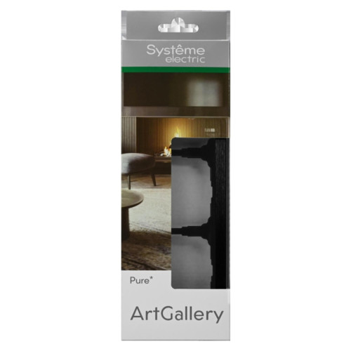 Рамка/ ARTGALLERY PURE 3-постовая рамка, металл ОНИКС