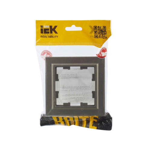 Рамка/ BRITE Рамка 1-местная IP44 РУ-1-БрШ-44 шампань Рамка/ BRITE Рамка 1-местная IP44 РУ-1-БрШ-44 шампань