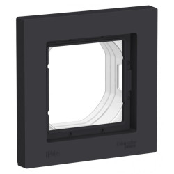 Рамка/ ATLASDESIGN AQUA 1-постовая рамка IP44, карбон