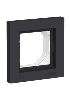 Рамка/ ATLASDESIGN AQUA 1-постовая рамка IP44, карбон