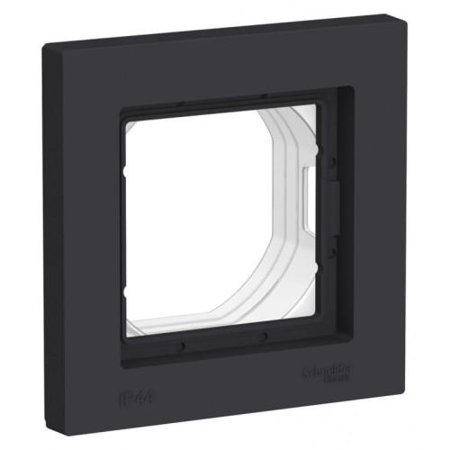 Рамка/ ATLASDESIGN AQUA 1-постовая рамка IP44, карбон
