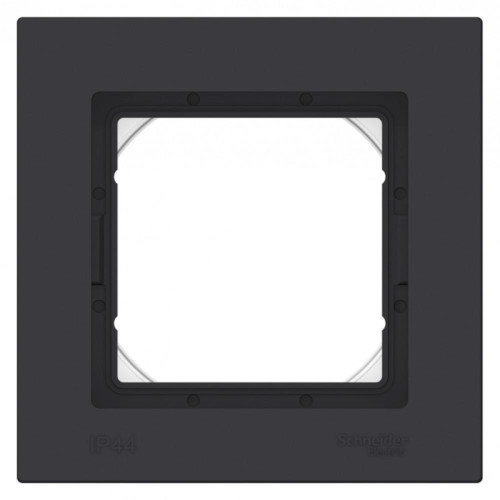 Рамка/ ATLASDESIGN AQUA 1-постовая рамка IP44, карбон