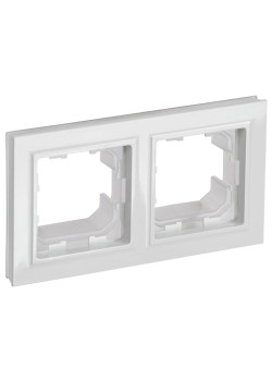 BRITE Рамка 2-мест. IP44 РУ-2-БрБ-44 бел. IEK