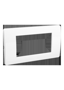 Рамка/ BRAVA Рамка 4 модуля белая