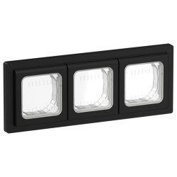 Рамка/ FLITE рамка 3-местная IP55 Рпро-3-55-ФлЧ черный IEK