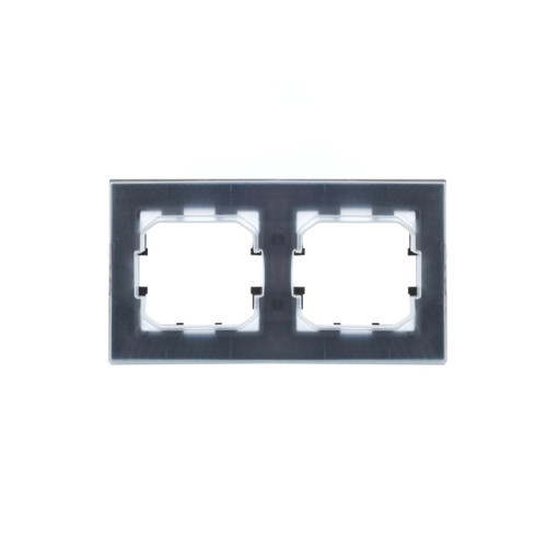 Рамка/ BRITE Рамка 2 поста IP44 РУ-2-БрС-44 сталь