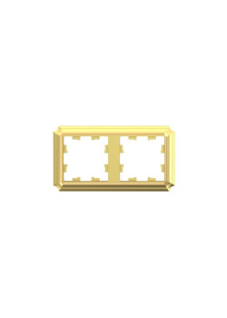 ATLASDESIGN ANTIQUE 2-постовая рамка, универсальная, ЗОЛОТО