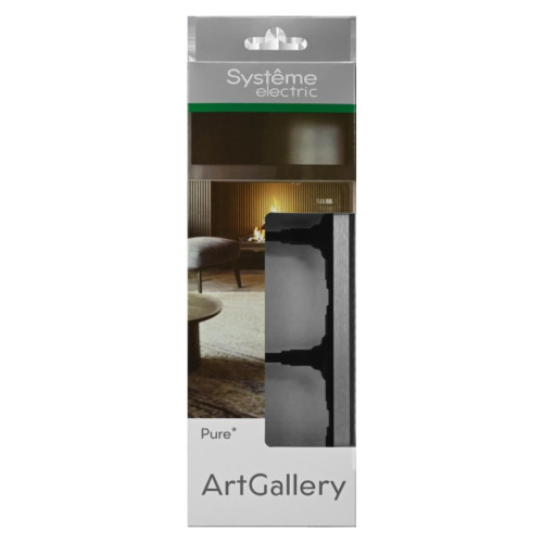 Рамка/ ARTGALLERY PURE 3-постовая рамка, металл алюминий