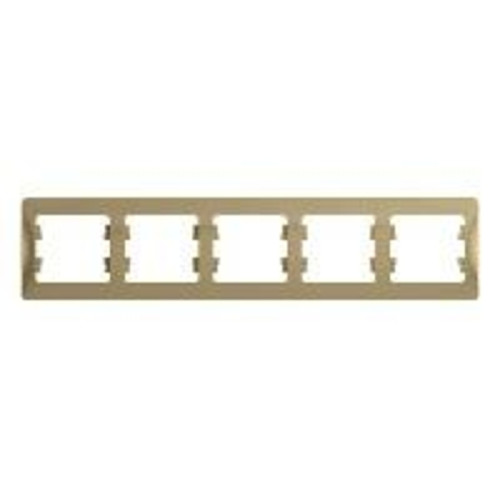 Рамка горизонтальная/ GLOSSA рамка горизонтальная 5 постов титан Рамка горизонтальная/ GLOSSA рамка горизонтальная 5 постов титан