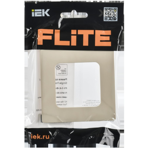 Рамка/ FLITE CLASSIC Рамка 1-местная РУ-1-К-ФлСл сливочный
