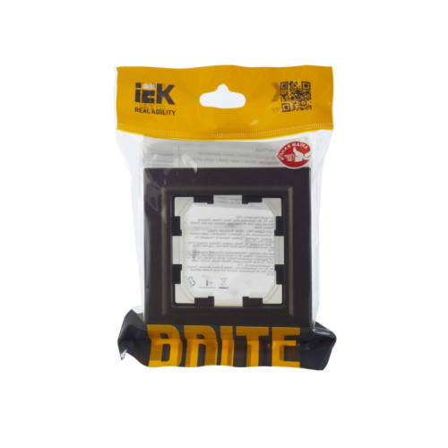 Рамка/ BRITE рамка 1 пост IP44 РУ-1-БрТБ-44 темная бронза