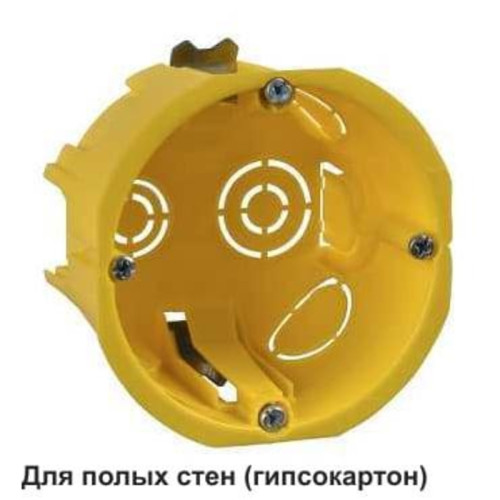 Коробка установочная/ Коробка установочная 68(65)х45мм ГИПРОК