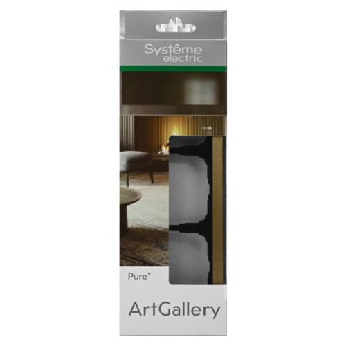 Рамка/ ARTGALLERY PURE 3-постовая рамка, металл латунь