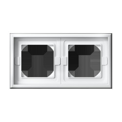 рамка/ ARTGALLERY рамка 2-постовая IP44,  белый