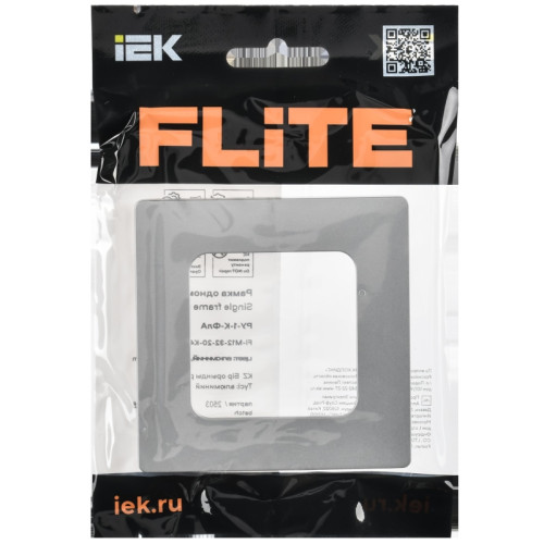 Рамка/ FLITE CLASSIC Рамка 1-местная РУ-1-К-ФлА алюминий