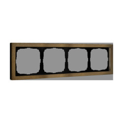 Рамка/ ARTGALLERY PURE 4-постовая рамка, металл латунь