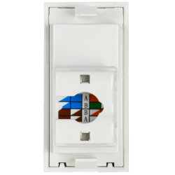 PRIMER РКИ-10-00-П-6 Розетка RJ45 кат.6 (1 мод.) бел. IEK