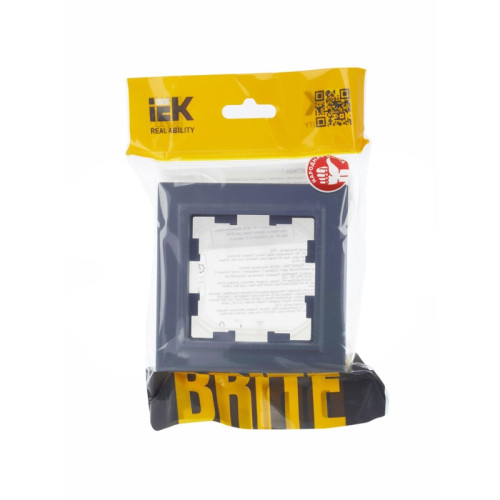Рамка/ BRITE рамка 1 пост IP44 РУ-1-БрМ-44 маренго Рамка/ BRITE рамка 1 пост IP44 РУ-1-БрМ-44 маренго