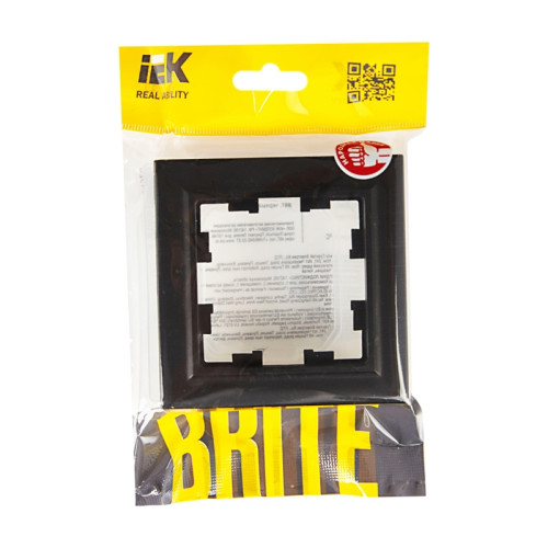 Рамка/ BRITE Рамка 1-местная IP44 РУ-1-БрЧ-44 черный Рамка/ BRITE Рамка 1-местная IP44 РУ-1-БрЧ-44 черный