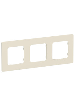 FLITE CLASSIC Рамка 3-местная РУ-3-К-ФлСл сливочный
