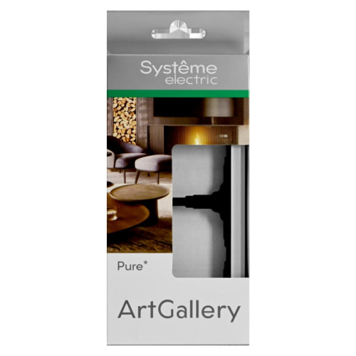 Рамка/ ARTGALLERY PURE 2-постовая рамка, органическое стекло алюминий