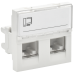 PRIMER РКИ-22-00-П-6 Розетка RJ45 кат.6 (2м/2вх) бел. IEK PRIMER РКИ-22-00-П-6 Розетка RJ45 кат.6 (2м/2вх) бел. IEK