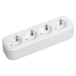 Колодка/ Колодка K04 4 места 2P+PE 16A CLASSIC