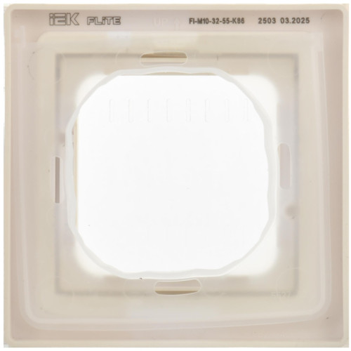 Рамка/ FLITE рамка 1-местная IP55 Рпро-1-55-ФлСл сливочный IEK