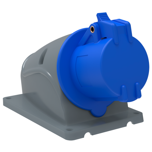Розетка стационарная ССИ-113 16А-6ч/200-250В 2Р+РЕ IP44 MAGNUM ИЭК