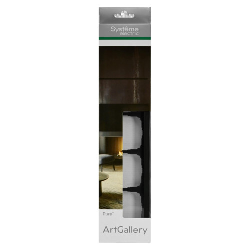 Рамка/ ARTGALLERY PURE 5-постовая рамка, матовое органическое стекло черный