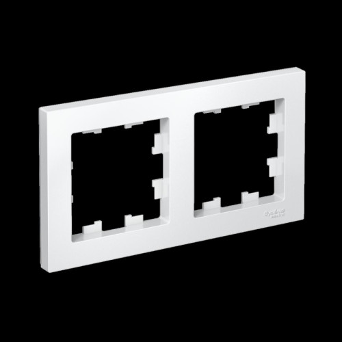 ATLASDESIGN 2-постовая РАМКА, универсальная, БЕЛЫЙ