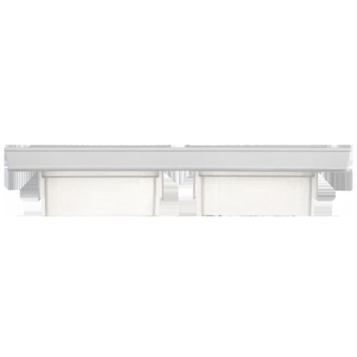 Рамка/ BRITE рамка 2-местная IP44 РУ-2-БрАБ-44 арктический белый IEK