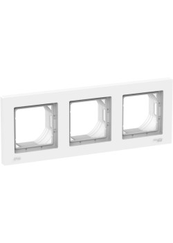 Рамка/ ATLASDESIGN AQUA Рамка 3-постовая, IP44, белый