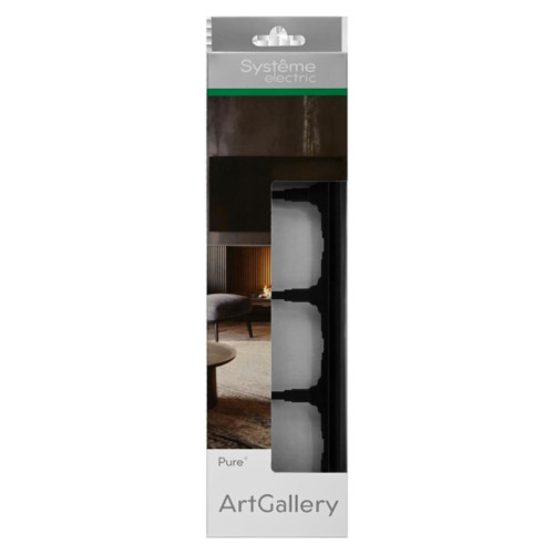 Рамка/ ARTGALLERY PURE 4-постовая рамка, органическое стекло черный