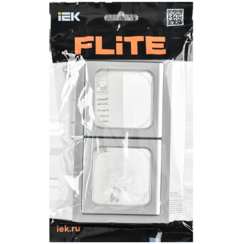 Рамка/ FLITE рамка 2-местная IP55 Рпро-2-55-ФлА алюминий IEK Рамка/ FLITE рамка 2-местная IP55 Рпро-2-55-ФлА алюминий IEK