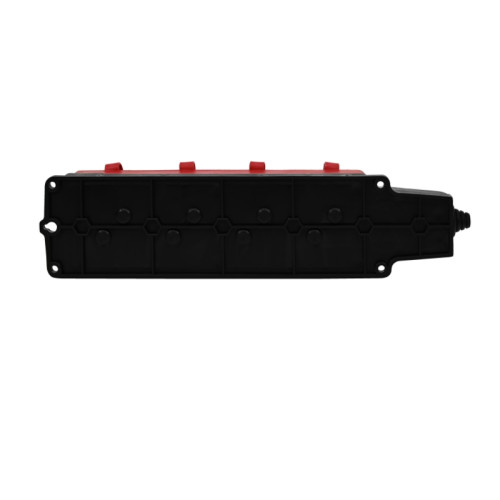 Колодка/ MultiSet Колодка 4х розетка 2К+З каучуковая 16А/250В IP44 Красная