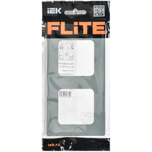 FLITE CLASSIC Рамка 2-местная РУ-2-К-ФлС серый