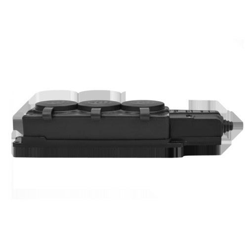 Колодка/ Колодка 3х розетка тройная 2К+З каучуковая 16А/250В IP44 Черная MultiSet Колодка/ Колодка 3х розетка тройная 2К+З каучуковая 16А/250В IP44 Черная MultiSet