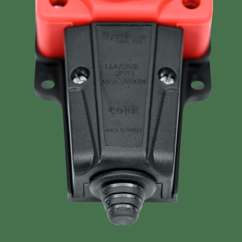 Колодка/ MultiSet Колодка 2х розетка 2К+З каучуковая 16А/250В IP44 Красная