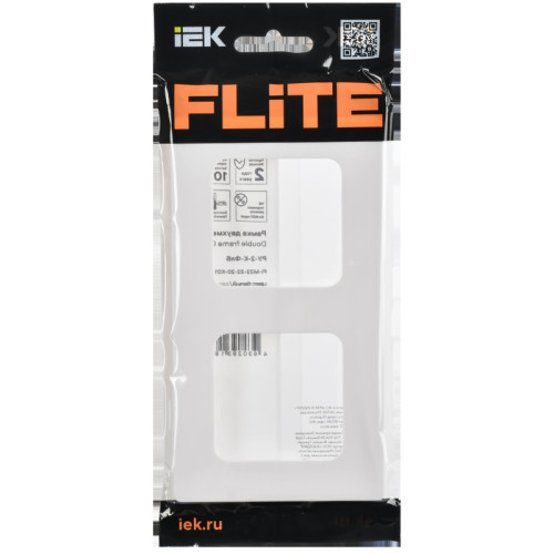 Рамка/ FLITE CLASSIC Рамка 2-местная РУ-2-К-ФлБ белый Рамка/ FLITE CLASSIC Рамка 2-местная РУ-2-К-ФлБ белый