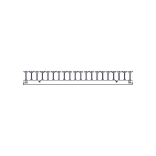 Vertical cable manager Systeme Electric, Excelente series, 42U, plastic fingers, single row, for mounting in a mounting channel