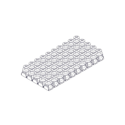 Mounting kit Systeme Electric, Uniprom series, M6 (screw, washer, snap nut), pack of 50 pcs.